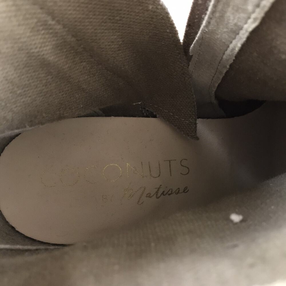 Ankle Boot Coconuts by Matisse Anthropologie Sz 10 Beige Faux Suede Heels Bootie - Picture 7 of 8